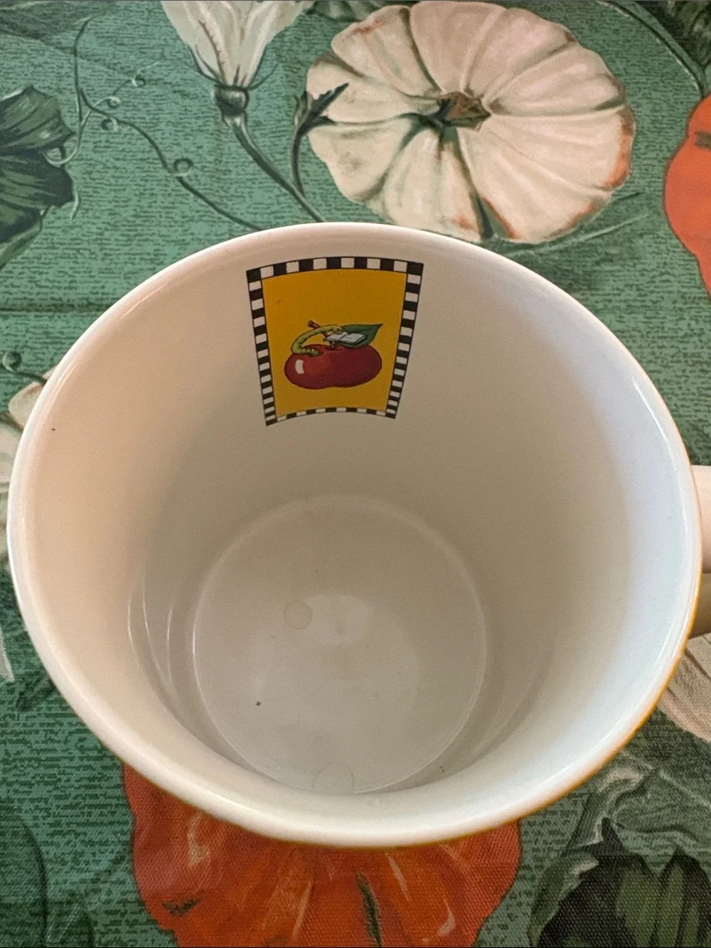 Mary Engelbreit In Class with Mary Teachers Mug apples cherries Scottie dog